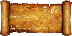 Danka Csilla névjegykártya