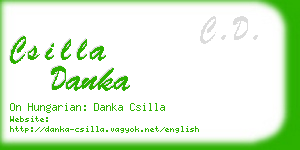 csilla danka business card